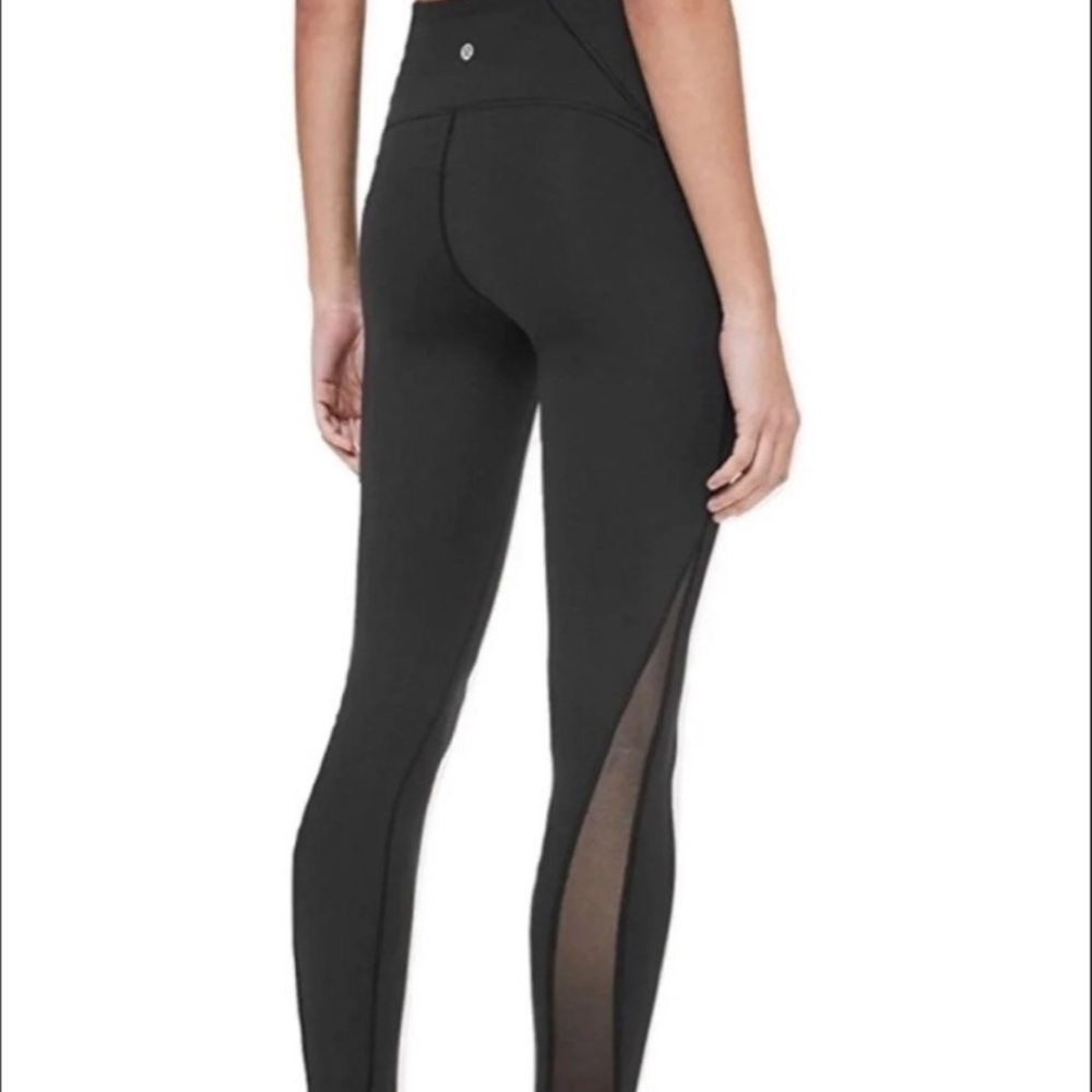 Lululemon Luon Highrise Mesh Panel Leggings, Size 4